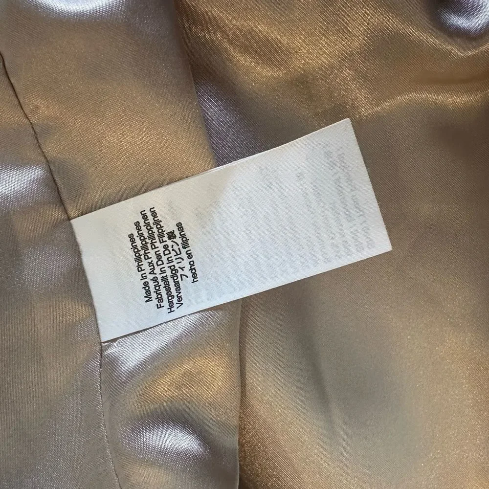 J.Crew Long Lady Jacket Blazer in Sequin Tweed Blue 10
